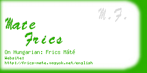 mate frics business card